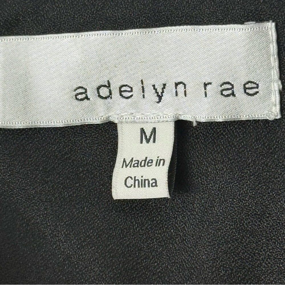 NWOT Adelyn Rae Black Sleeveless Ruffle Hem Dress Size M Cocktail Party - Picture 10 of 11